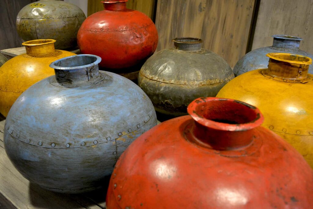 Oude waterpotten uniek