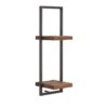 Shelfmate wandplank naturel type d hout metaal zwart