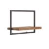 Shelfmate naturel type c hout metaal zwart wandplank