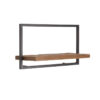 Wandrek Shelfmate teakhout metaal 35 x 65 cm
