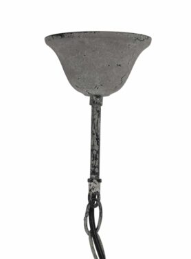 Hanglamp kralen hout wit 2