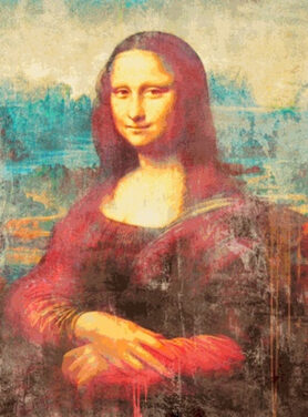 Mona Lisa Schilderij Kleur
