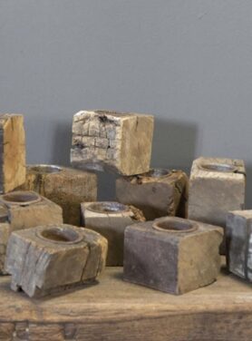 Waxinelicht-houder-uniek-oud-hout