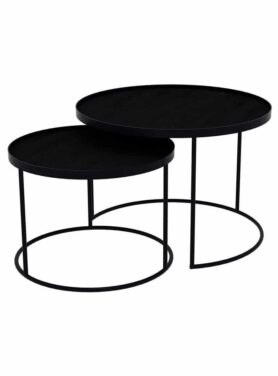 ronde zwarte salontafel Round-tray-tables-laag