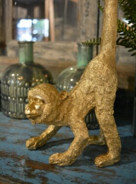 Wandornament-monkey-goud-2