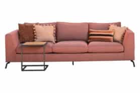 Bank Roze Recht Zwarte Pootjes