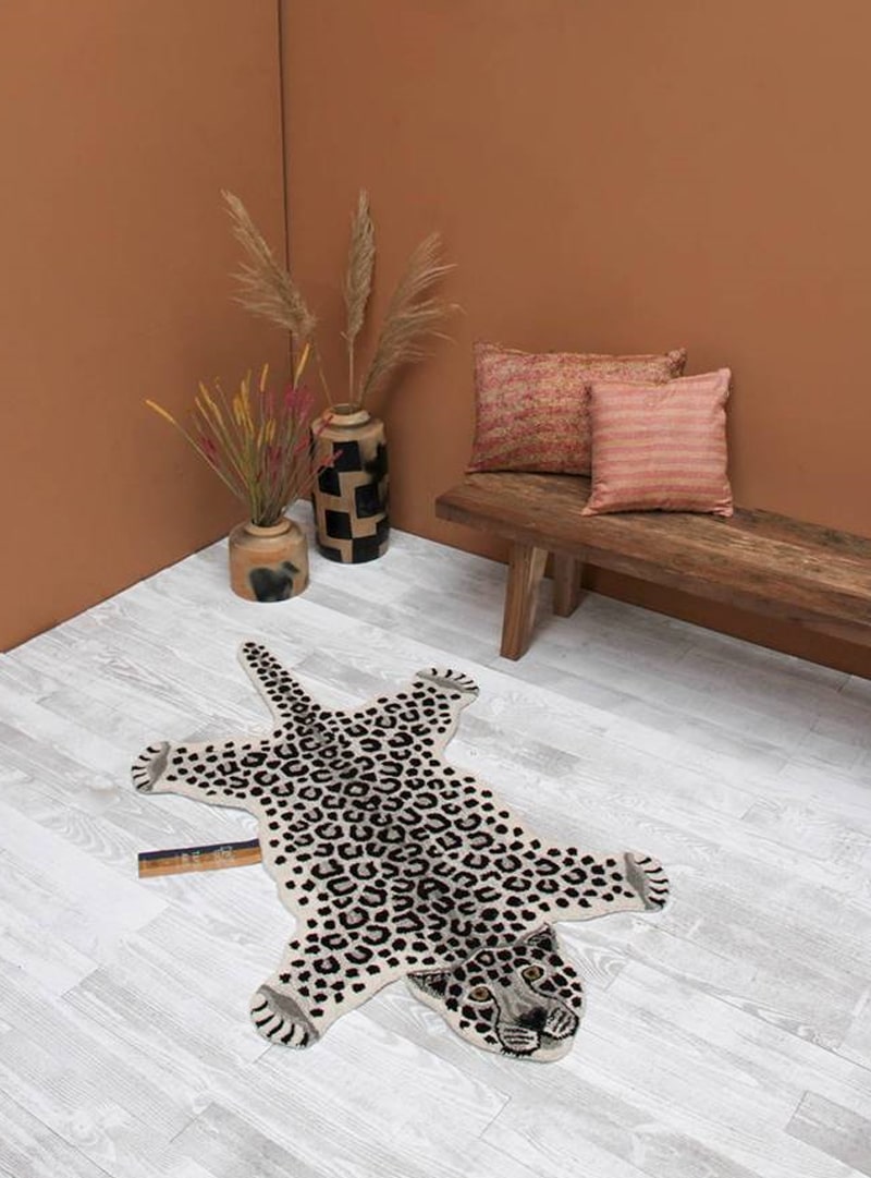 geweer zoete smaak Decoderen Doing Goods vloerkleed Snowy Leopard - Pure Wood