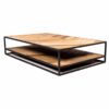 OMG-ROF-010 houten salontafel met zwart onderstel