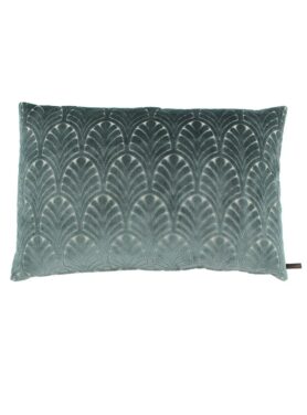 Claudi Sierkussen Herma Mint bloemenprint blauw