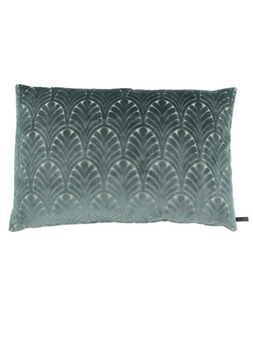 Claudi Sierkussen Herma Mint bloemenprint blauw
