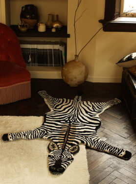 Zwart Wit Zebra Vloerkleed