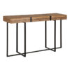 wandtafel hout met metalen poten