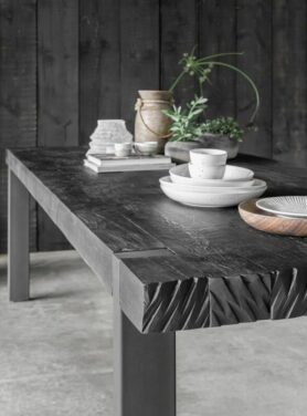 DTP HOME TIMELESS BLACK EETTAFEL BEAM 225 CM 2