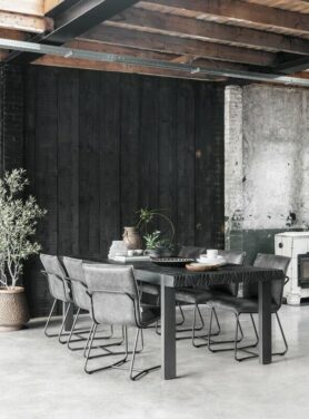 DTP HOME TIMELESS BLACK EETTAFEL BEAM 225 CM 3