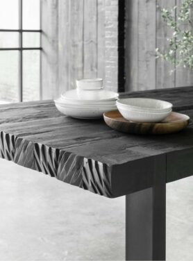 DTP HOME TIMELESS BLACK EETTAFEL BEAM 225 CM 4