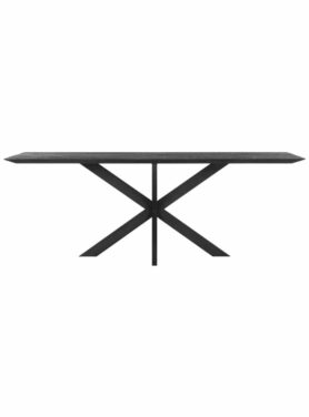DTP HOME TIMELESS BLACK EETTAFEL CURVES 210 CM