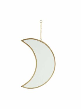 Spiegel maan brass 20 cm5