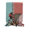 Bloomingville plaid multicolor met franjes