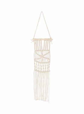 Gehaakte wandhanger wit Bloomingville