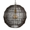 hanglamp zwart bolvormig industrieel