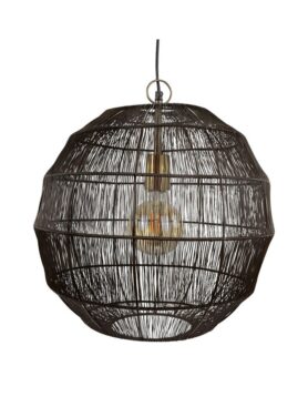 hanglamp zwart bolvormig industrieel