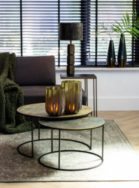 Salontafel Set rond van metaal