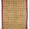 plaid bloemenprint geel met rode rand