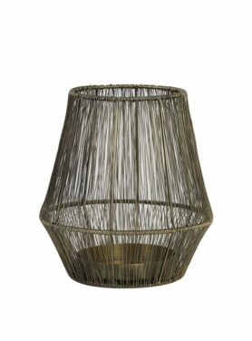 Windlicht metaal brons L1