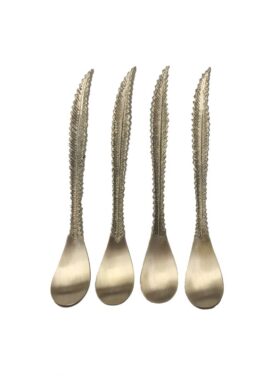 stella feather tea spoon