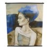 wandkleed-woman-blue