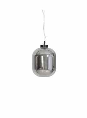 Hanglamp metaal grijs bolvormig