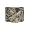 lampenkap met palm print beige zwart