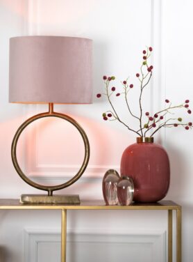 Antiek bronzen lampvoet cirkel