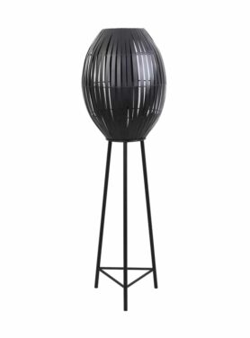 Vloerlamp zwart met drie poten