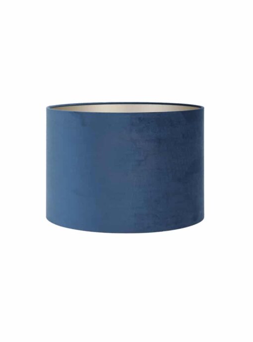 lampenkap velvet blauw rond