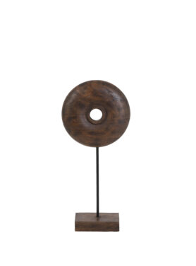 Ornament Op Voet Oliem Bruin S