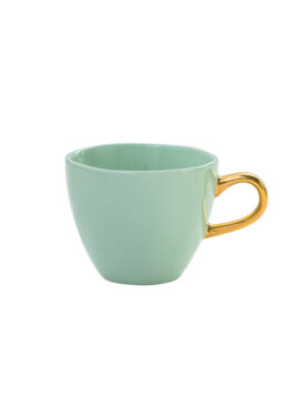 Kopje turquoise met goud