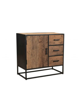 dressoir hout riverwood staal