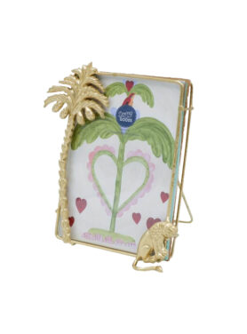 Fotolijst Heritage Lion Doing Goods gouden leeuw palmboom