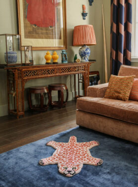 pinky luipaard vloerkleed