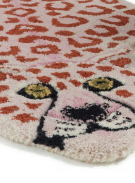 pinky luipaard vloerkleed