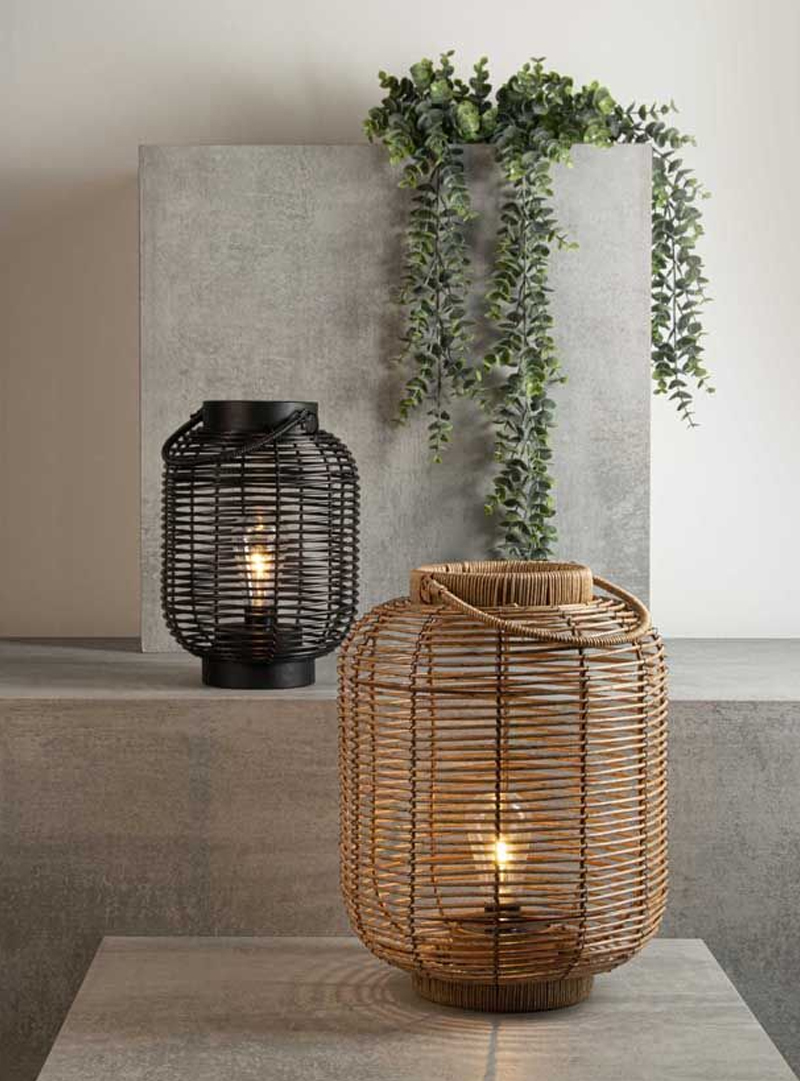 Rotan Lantaarn Met Led