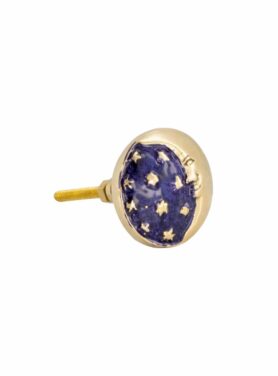 doing goods kastknop starry night blauw messing