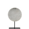 Rond ornament op voet zilver