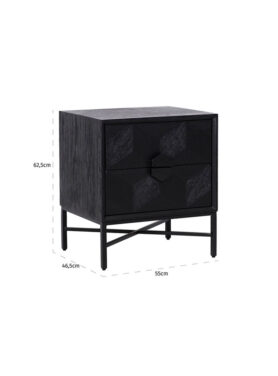 Richmond Ladenkast Blax 2 Laden (black) Afmetingen