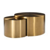 Richmond ronde gouden Salontafel Big & Rich Set Van 2 (brushed Gold)