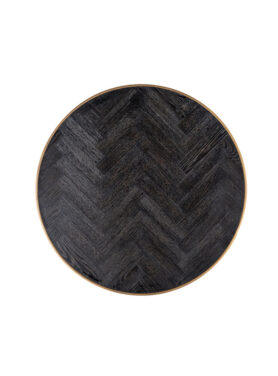 Richmond Salontafel Blackbone Brass Set Van 2 Goud Zwart Blad