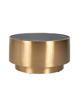 Richmond ronde gouden Salontafel marmer Cossai 80Ø Gold