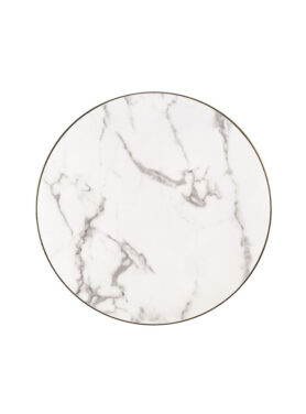 Richmond Salontafel Odin 80Ø Goud Marmeren Blad