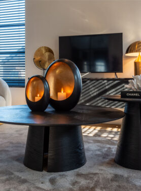 Richmond Salontafel Rond Blax 110Ø (black)